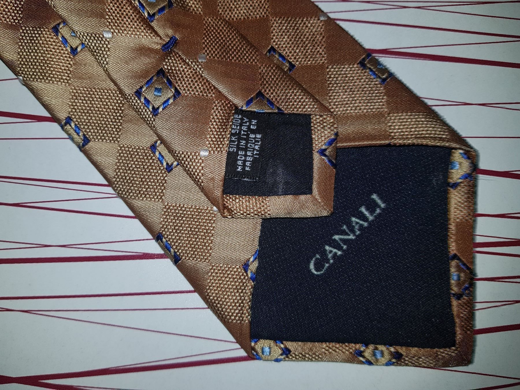 Cravatte: Cravate en soie / Seiden Krawatte    CANALI – Usato da Cossonay-ville venduto da Super-Price-Quality 4