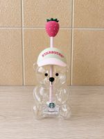 Starbucks Bearista Glass Cup 🍓 Neuf + boîte + sac officiel