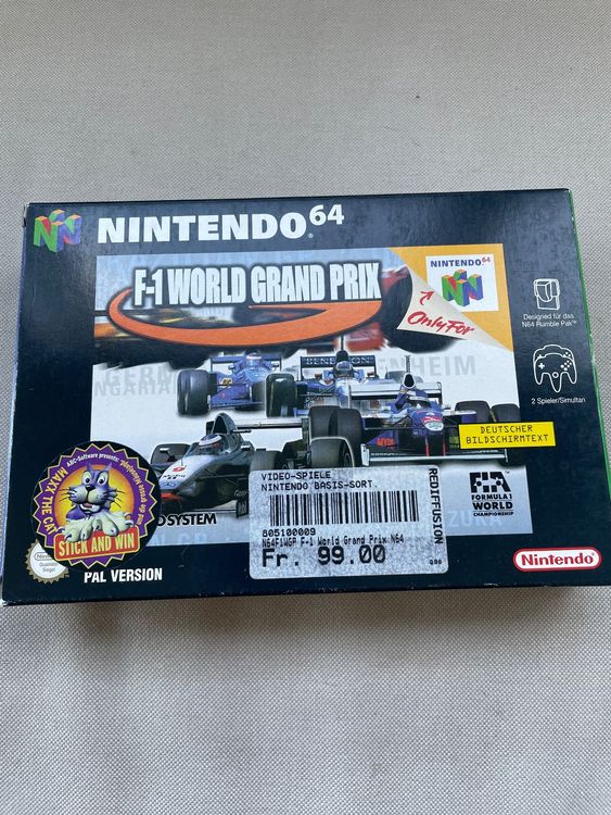 F1 World Grand Prix Nintendo 64 OVP Kaufen auf Ricardo