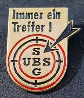 Z101 - Pin Zielscheibe  UBS SBG Immer ein Treffer!