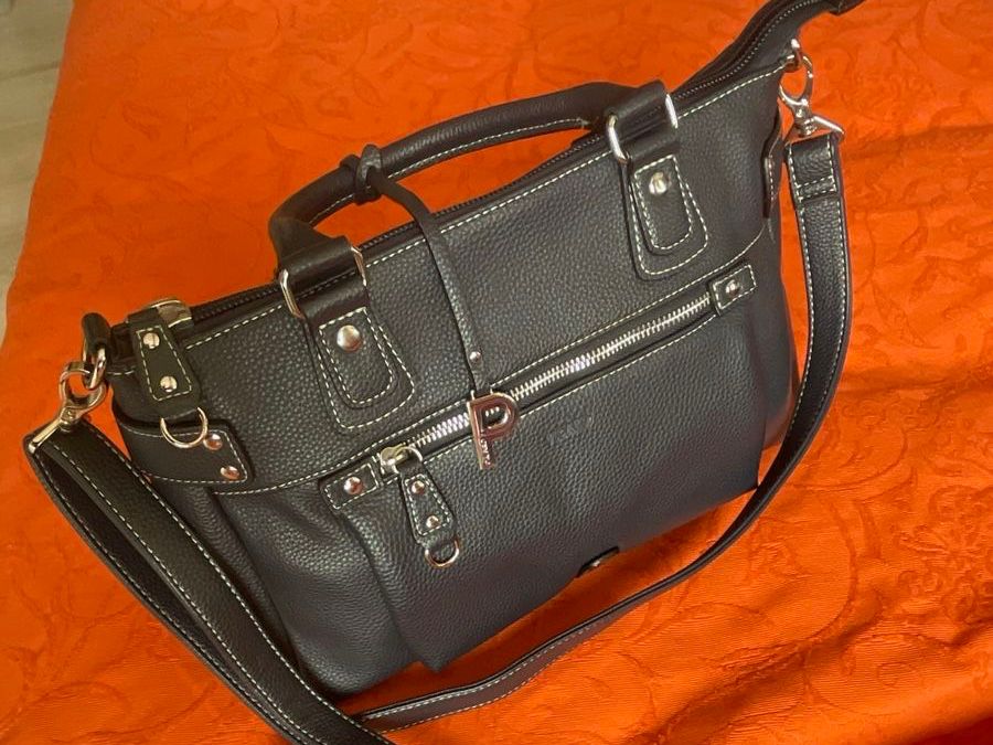 Picard Borse da donna: PICARD Lederhandtasche, dunkelblau, klassisch elegant – Usato da Utzigen venduto da Lasagne99