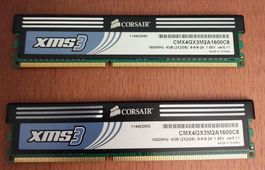 RAM 4GB (2x2GB) Corsair XMS3 DDR3 1600 CL8 v1.65