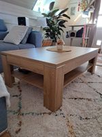 Couchtisch / Salontisch Eiche-Optik mit Ablagefach Conforama