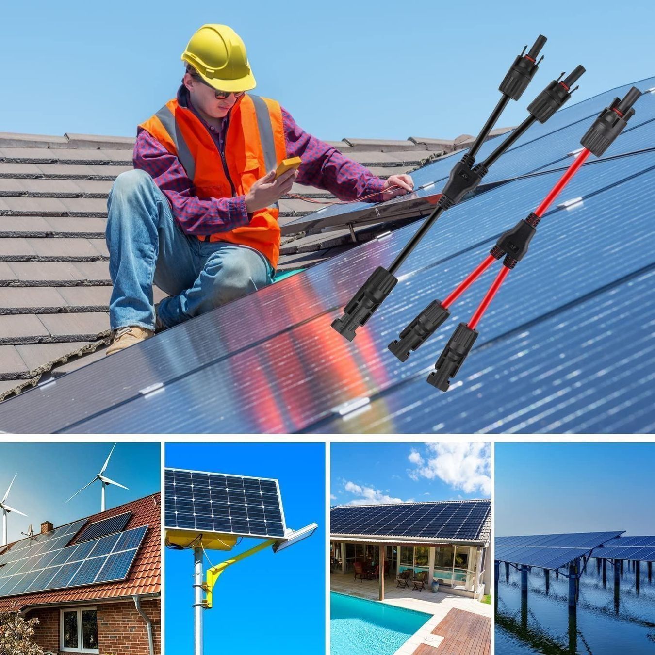 Solargeräte und Solarprodukte: Solarpanel y-stecker MC4 Stecker – Neu (gemäss Beschreibung) aus Thun von nuonuo 8