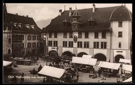 AK Thun, Rathausplatz und Rathaus