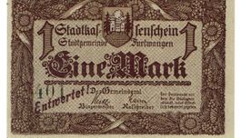 Furtwangen 1 Mark 1918 Geiger 167.4b VZ++-UNZ