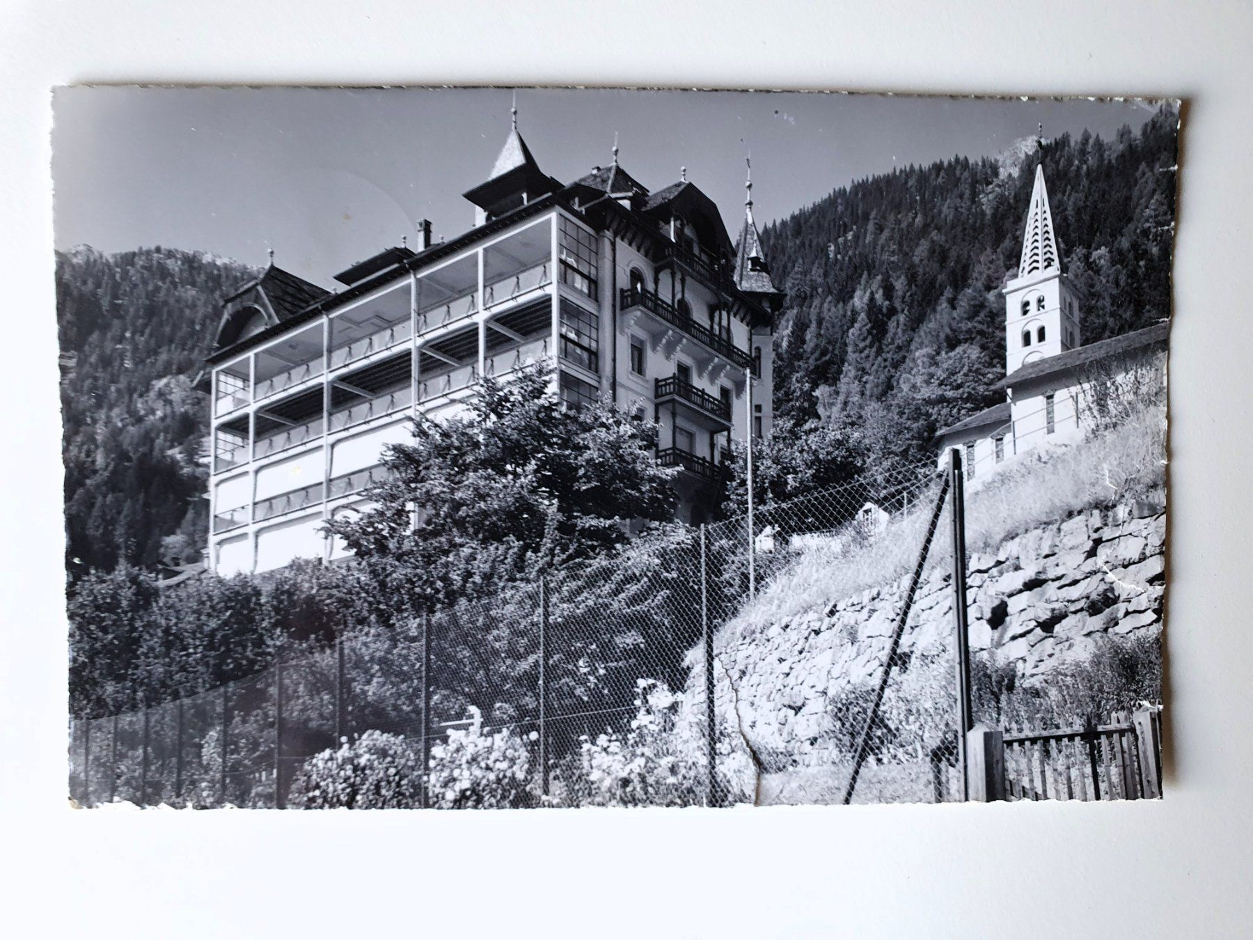 Cartoline postali: Finhaut, Préventorium Clairval, année 60, carte postale – Usato da Martigny venduto da Abm1000