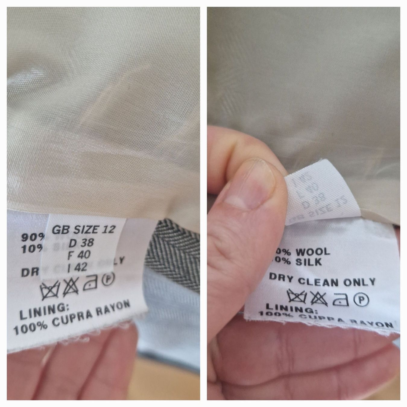 Giacche: Daks Blazer grau Wolle Seide Gr. 38 – Usato da Erlinsbach SO venduto da ULIKH 7