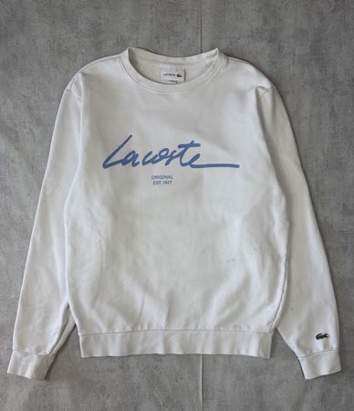 Sweat Lacoste Original Est 1927 Blanc - M