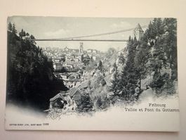 FRIBOURG - Vallée et Pont du Gotteron -Ansichtskarte