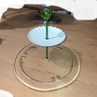 Dekorativer Vintage Ständer für Kuchen, Deko - Glas und Holz