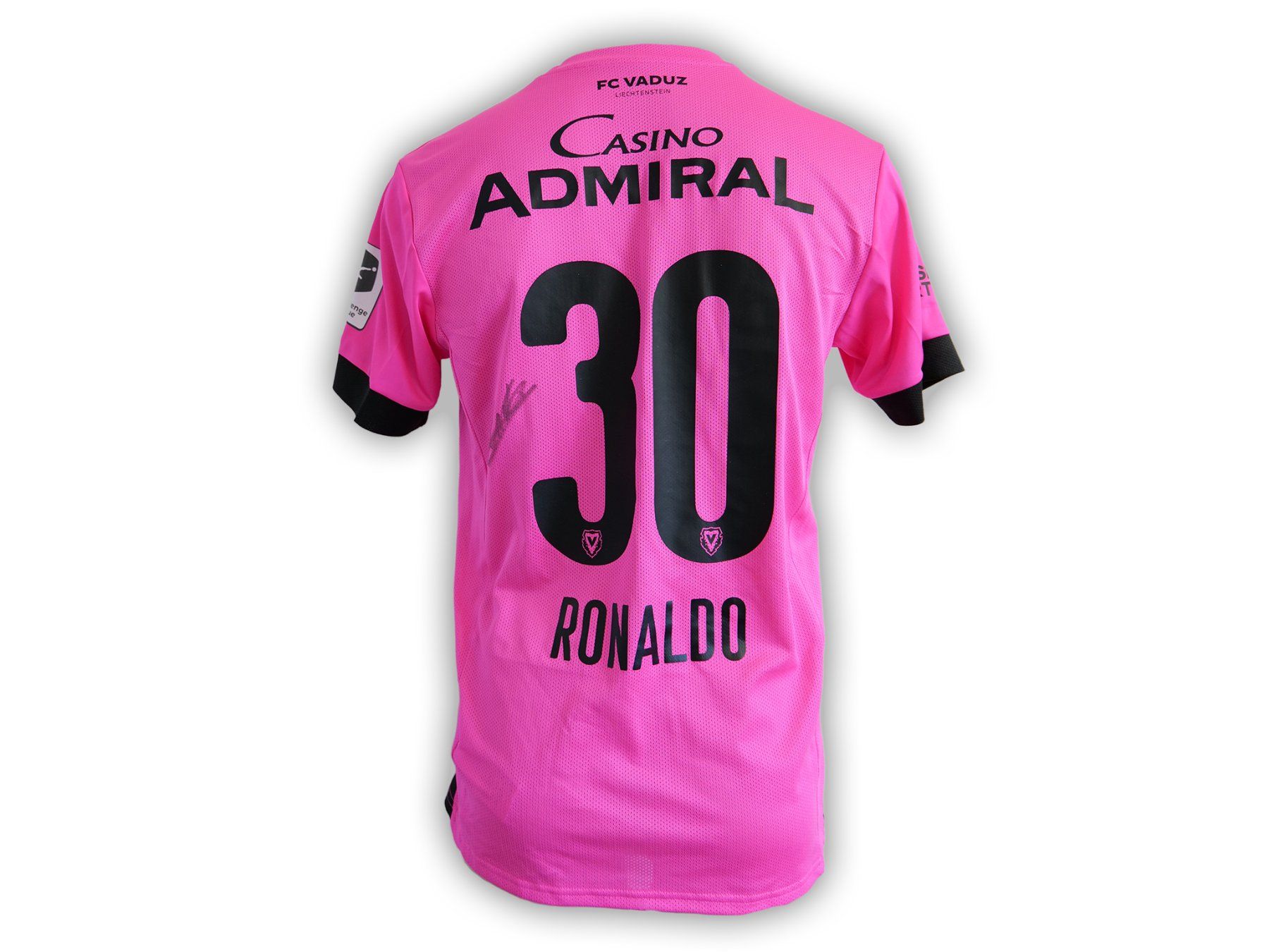 Puma Leibchen & Hosen: FC Vaduz Matchworn Sondertrikot "30-RONALDO" – Gebraucht aus Vaduz von fcvaduz1932 1