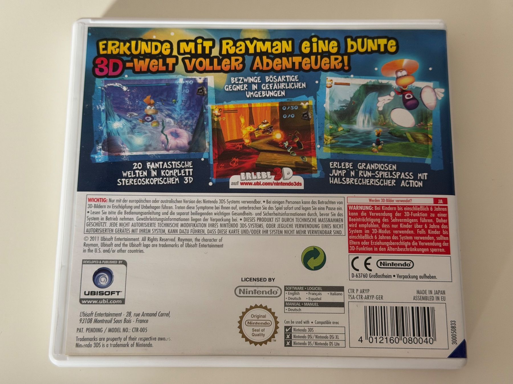 Jeux: Rayman 3D - Nintendo 3DS – D'occasion à Altstätten SG par sheamus 1