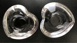 Deux bougeoirs Orrefors