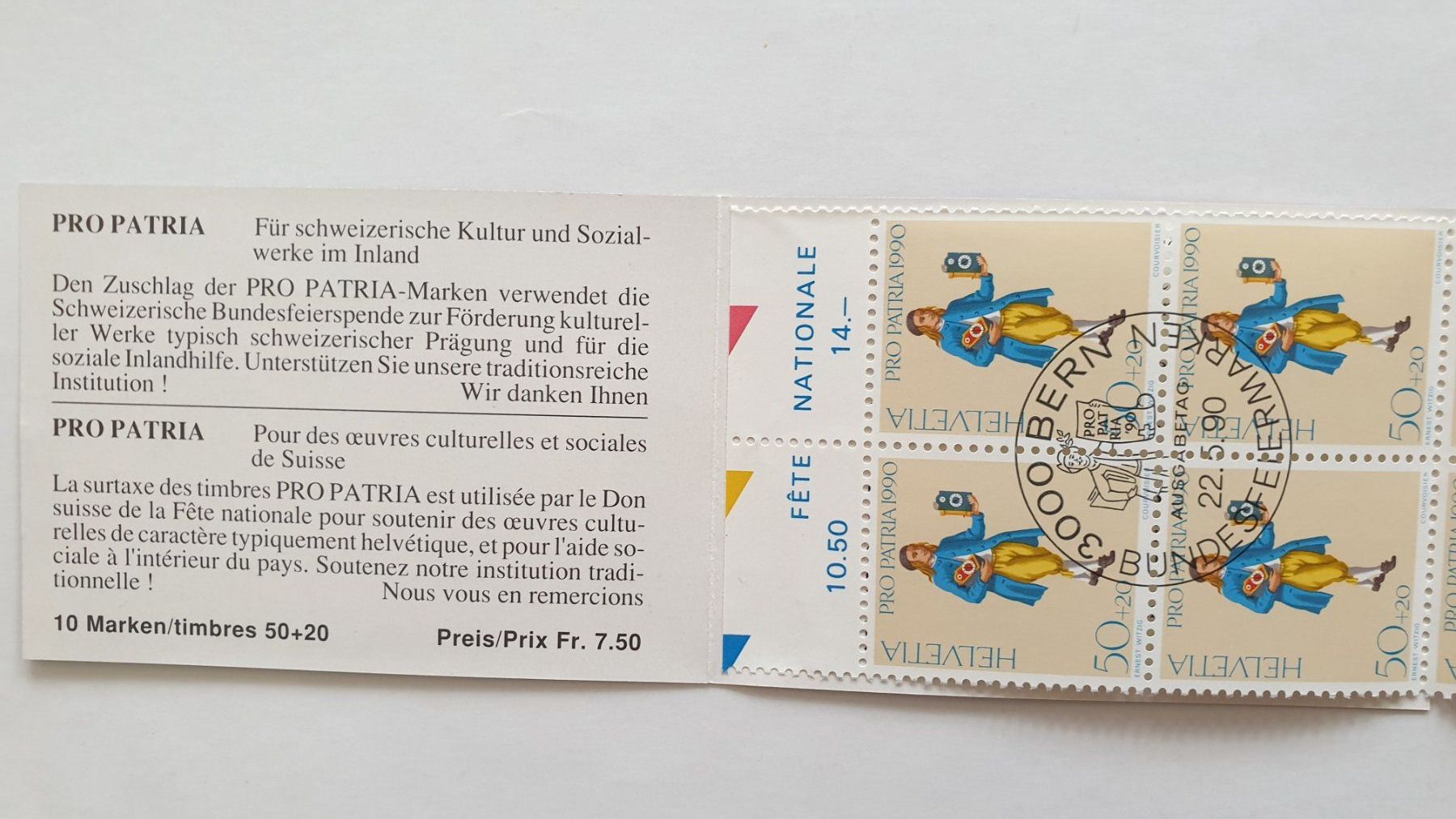 Tutti i francobolli: 7 Markenhefte. Pro Patria. 90iger. CHF 72.- – Nuovo e nell'imballaggio originale da Goldach venduto da armando_r 7