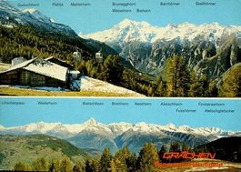 GRÄCHEN Panorama Hannigalp - Gondelbahn