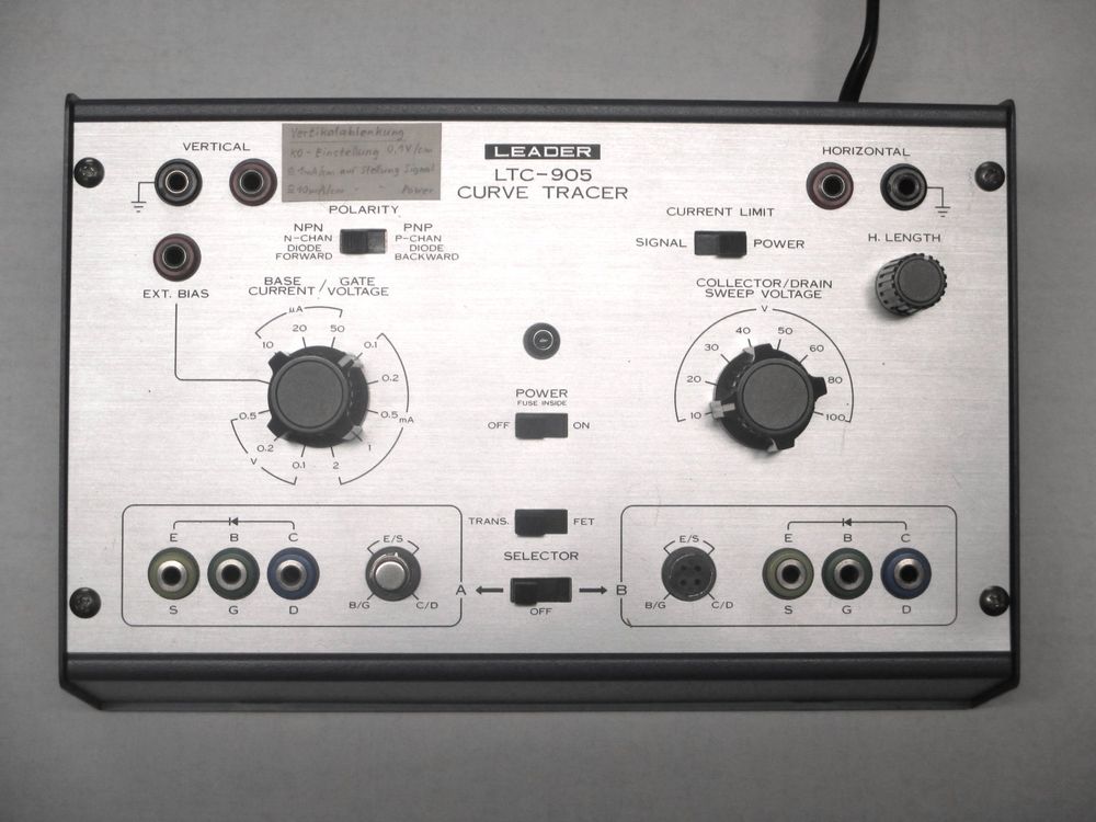 Leader LTC-905 Curve Tracer, Transistortester (Gebraucht) in Zufikon ...