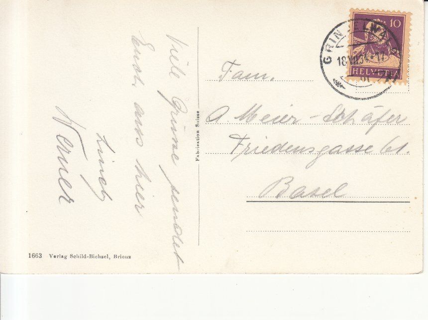 Ansichtskarten: Grindelwald 1934 – Gebraucht aus Bürglen TG von StampGraf 1