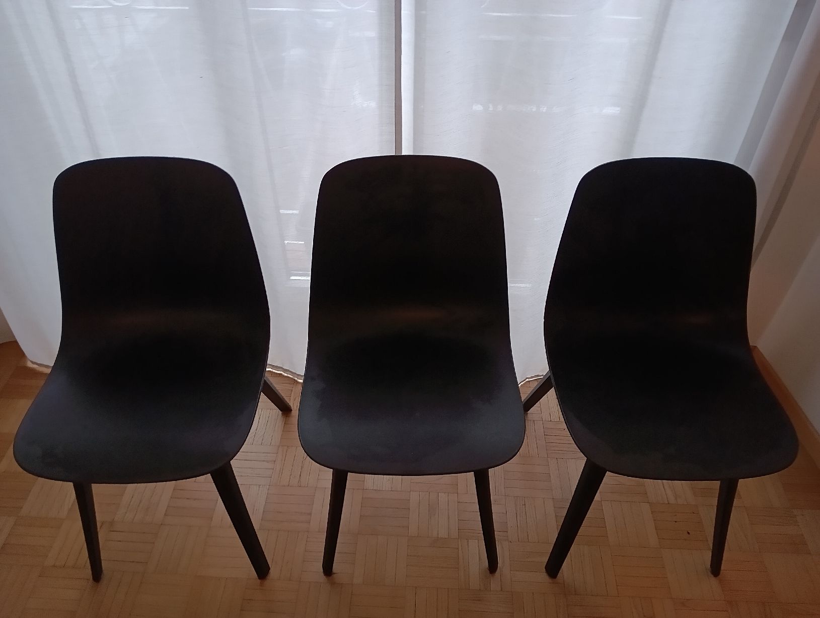 Ikea Sedie: Ikea ODGER Stuhl anthrazit 3 Stk.  – Usato da Luzern venduto da philipruth 1