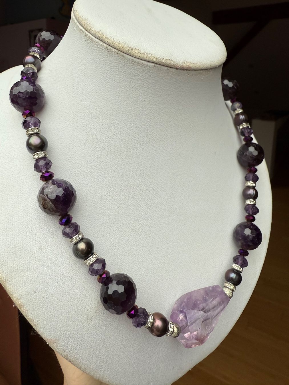 Catenine: AKTION: Amethyst Collier - NEU – Nuovo (secondo la descrizione) da Basel venduto da Chili007 3