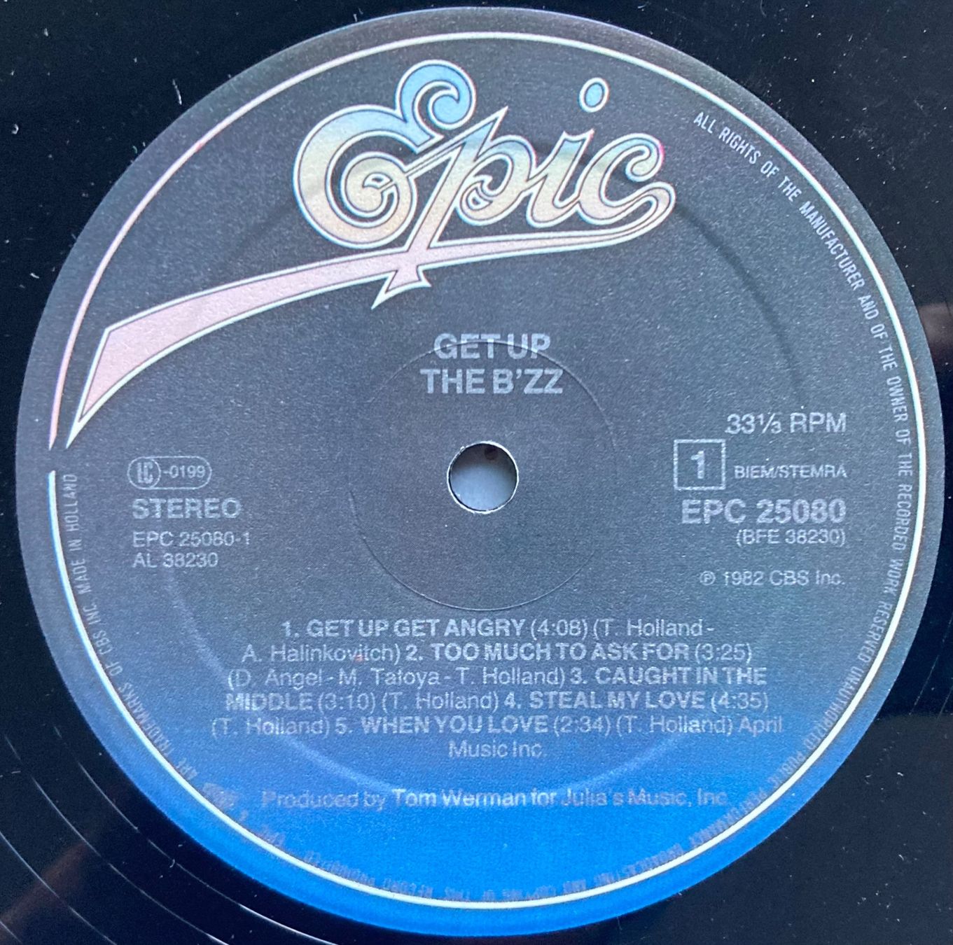 Dischi in vinile: THE B'ZZ - GET UP – Usato da Poliez-Pittet venduto da Newtown-Records 2
