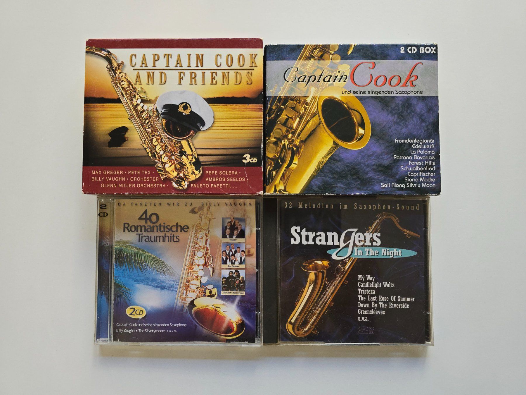 CD: 9 CD Saxophon Musik u.a. Captain Cook – Usato da Dättlikon venduto da Wundertuete_