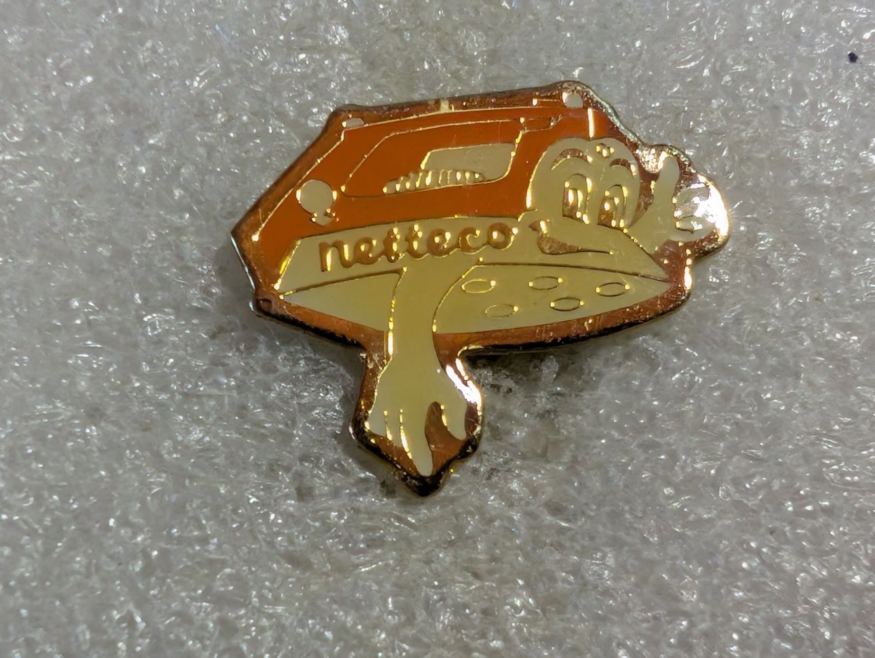 Placchette & Badge: Ansteckpin 129: Netteco – Usato da Oppligen venduto da Pin-Fall-Shop