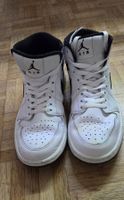 Air Jordan 1 Mid Turnschuhe Weiss Grösse 42,5 gebraucht