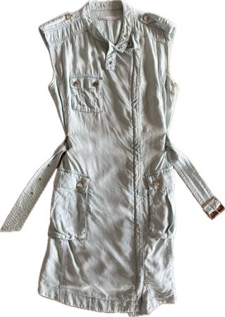 Robe Karen Millen T.40 Bleu ciel avec ceinture