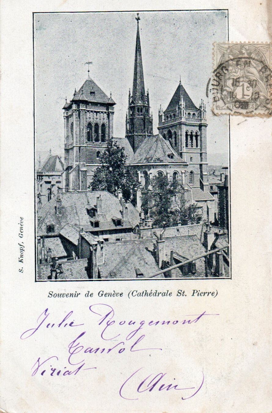 Cartoline postali: Genève - Cathédrale St.Pierre – Usato da Melano venduto da pisonsdro
