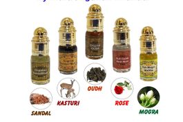 Ancient Indian Attar Parfum Set – 5 natürliche Duftöle