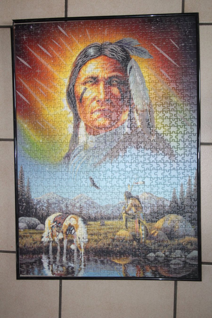 Puzzle: Indianer mit Pferden – Usato da Grenchen venduto da juebo 1