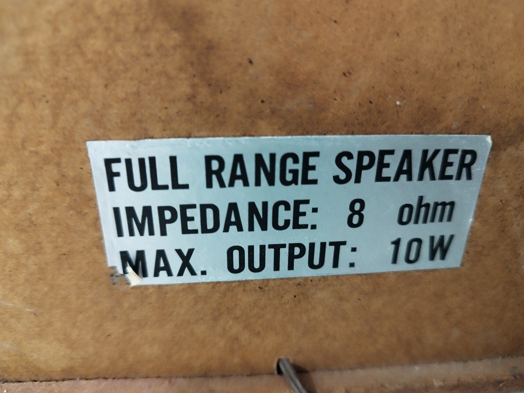 Lautsprecher: Vintage FULL RANGE SPEAKER, 8 Ohm, 10W – Gebraucht aus Uster von NEVERLASTTRADING 5