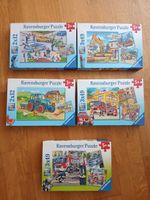 5 Stk Puzzle, 3+ 5+