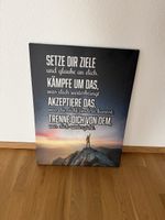 Wandbild Zitate Motivationsbild Poster Leinwand Deko