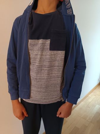 Sweatjacke+T-Shirt Set