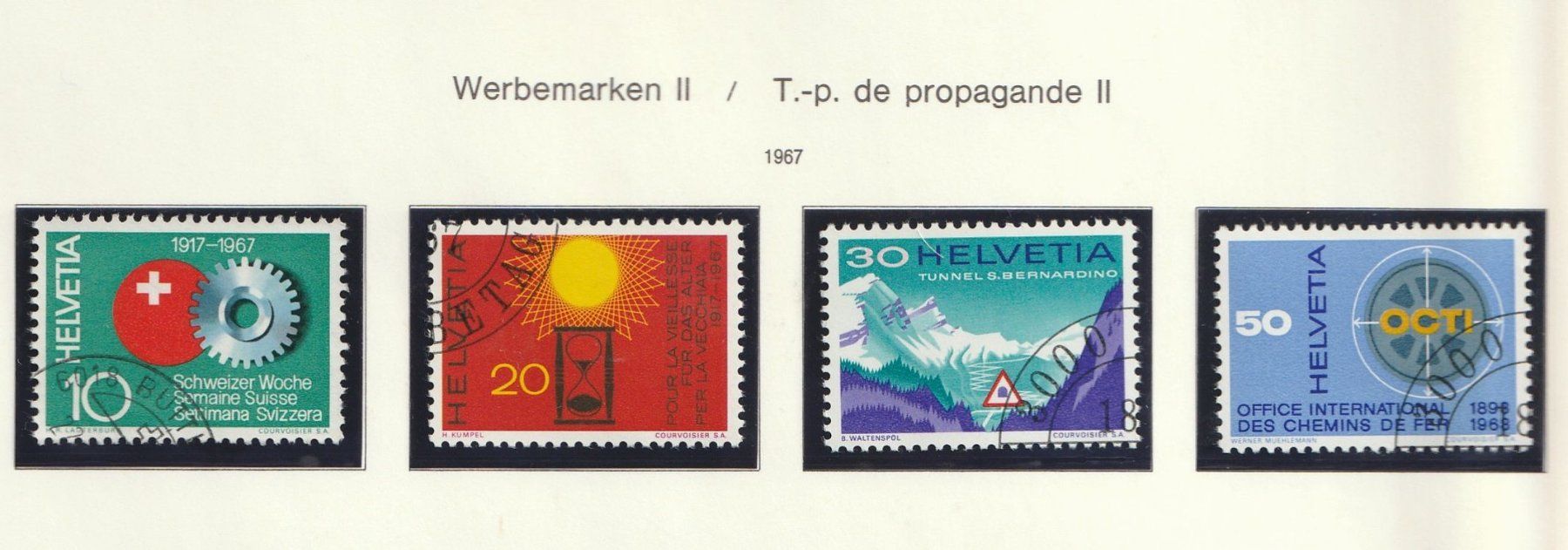 Tutti i francobolli: Jahresserie 1966/67, gest – Nuovo (secondo la descrizione) da Buttisholz venduto da wbr_wdw8 2