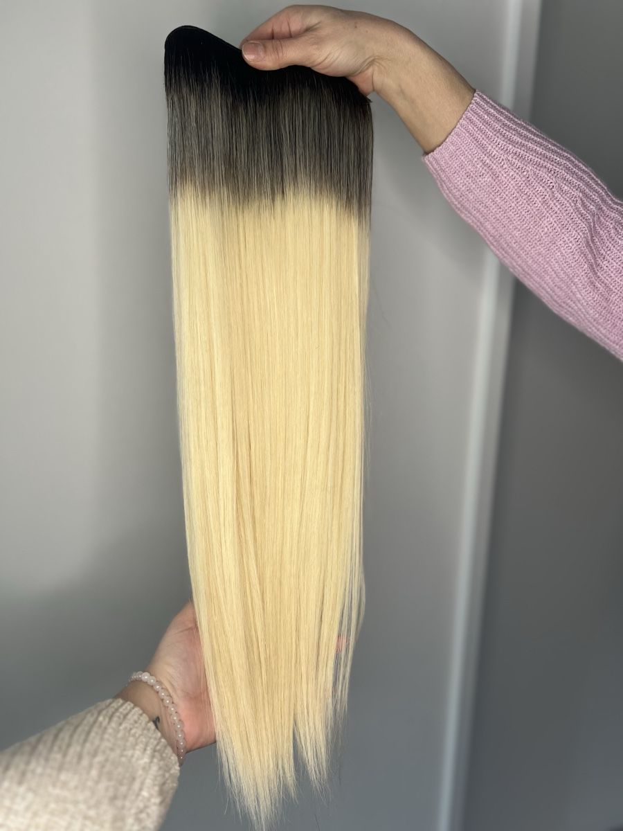 Parrucche: Echthaar Extensions In Blond Ombre - Neuwertig! – Nuovo e nell'imballaggio originale da Wohlen AG venduto da GleyceP. 2