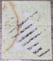 Strubel 26A1.a mit Att. Kat. 1700.- seltene Doppelentwertung