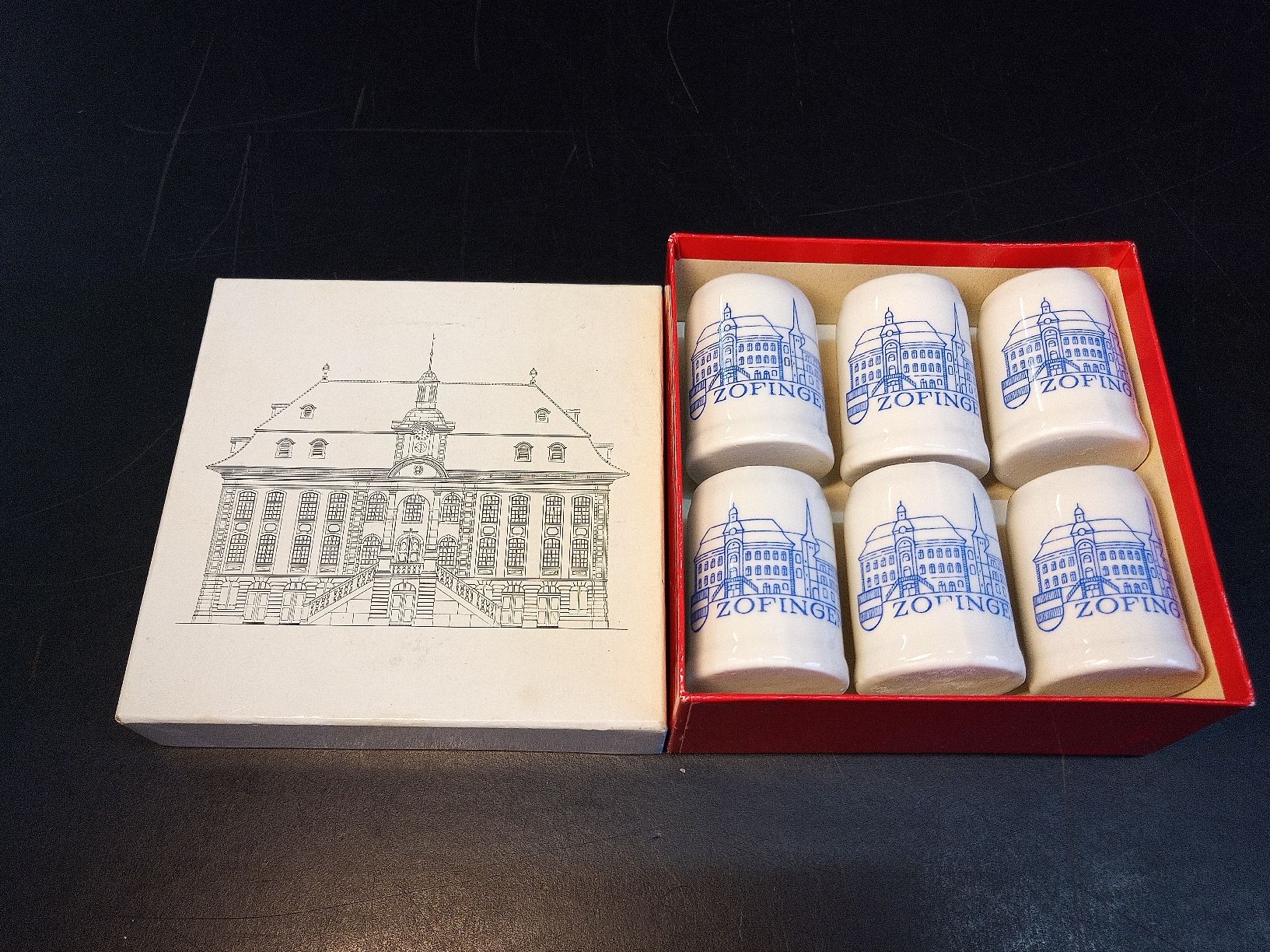 Gläser: 6x Zofingen Mini Bierkrüge – Gebraucht aus Reiden von Zofi-Brocki