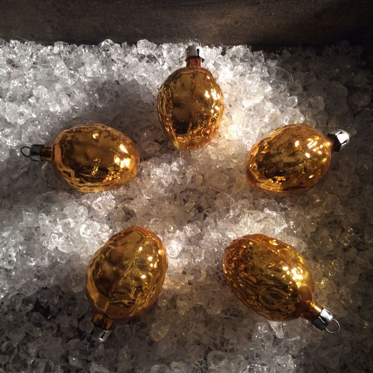 Weihnachtskugeln alt Lauscha Nüsse gold Kaufen auf Ricardo