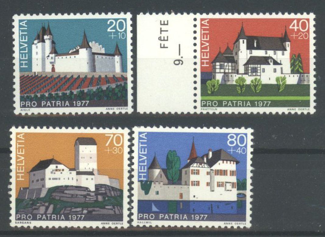 Tutti i francobolli: 1977, Pro Patria ** – Usato da Willisau venduto da Vollstempel