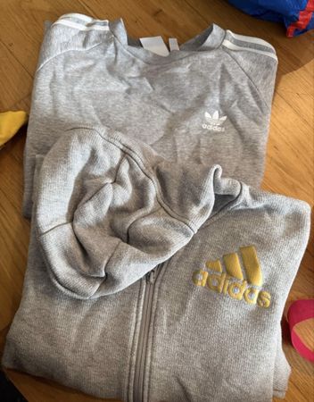 Original Herren Adidias Pullover und Sweatjacke in Grau Gr.S