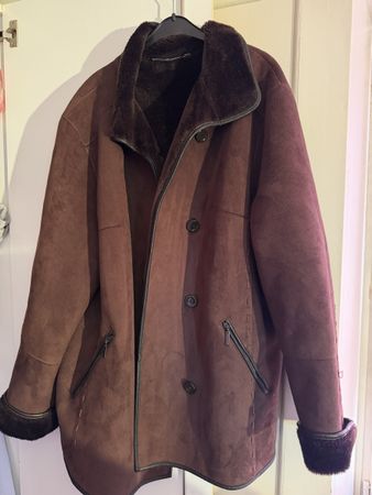 Fake Leder Jacke Lammfell Innen Grösse L Winter-Traum (57)