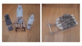 Dekoschlitten mit Figuren