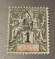 Elfenbeinküste 1892 alte briefmarke