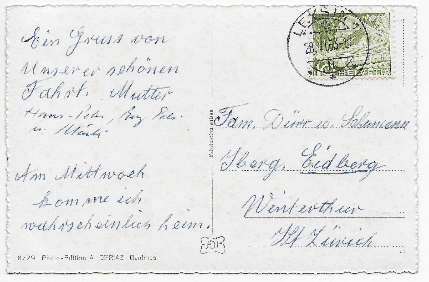 Cartoline postali: Le Sépey et les Dents du Midi – Usato da Hefenhofen venduto da Richsalz 1