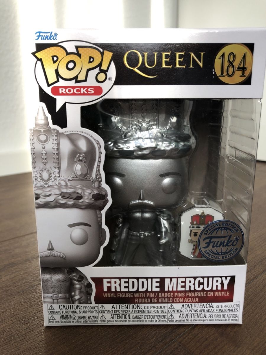 Funko Statuette: Funko Pop Queen Freddy Mercury #184 – Nuovo e nell'imballaggio originale da Baar venduto da tortuga72