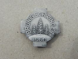 Abzeichen Brosche Brünig OW / BE Schwingfest 1960 Schwingen