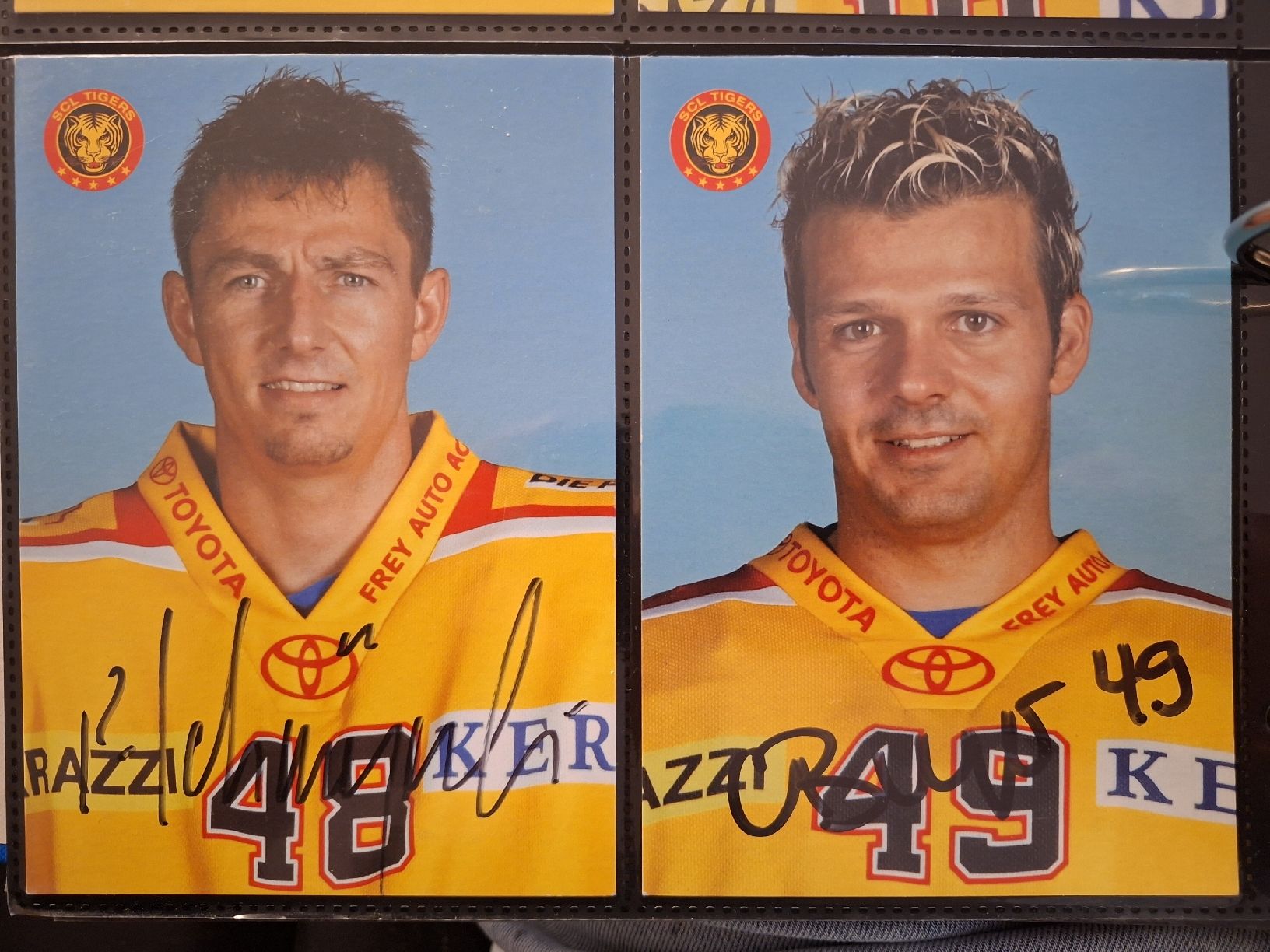 Autografi: 21 Autogrammkarten SCL Tigers, Langnau – Usato da Thun venduto da wuschu 2